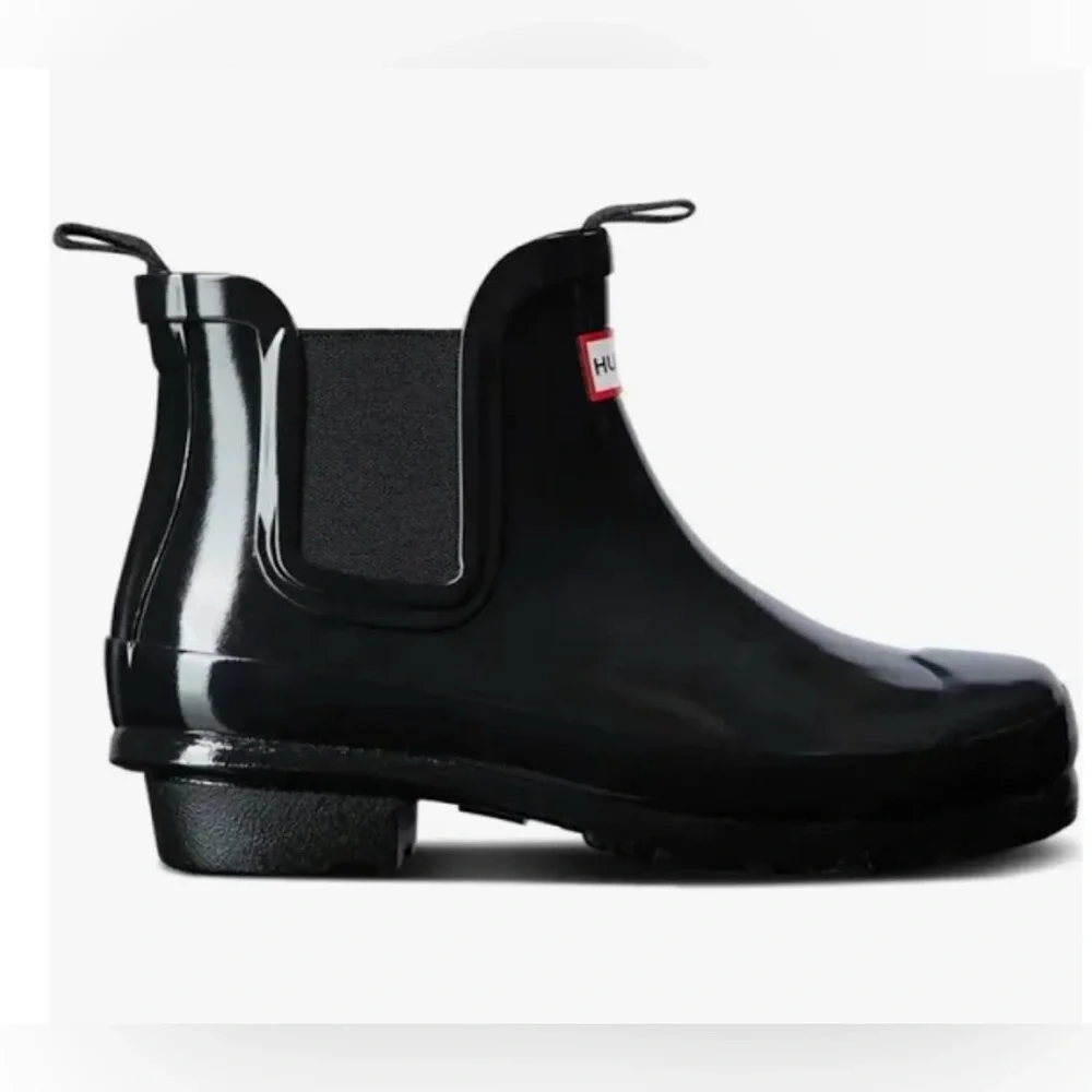 Hunter Girls' Original Gloss Chelsea Rain Boots Size 1